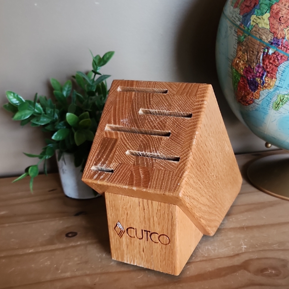 Vintage Cutco Oak Knife Holder
